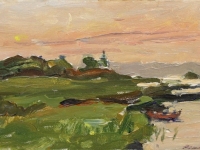 Н.Н.-Репин.-Закат.-Кубань.-Картон-масло-12×185-1962