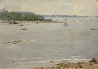 Н.Н.-Репин.-На-заливе.-Картон-масло-36×50-1981
