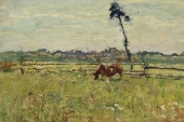 А.П. Ткачев. Этюд. Км. 19,5×29,5, 1949