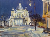 konstantinov-konstantin-konstantinovich-preobrazhenskij-sobor-holst-na-kartone-maslo-40h20-2024g