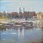 konstantinov-konstantin-konstantinovich-smolnyj-sobor-holst-maslo-40h40-2024g