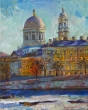 shihanov-ivan-vasilevich-vid-na-ekaterininskuju-cerkov-s-tuchkova-mosta-v-marte.-holst-maslo-50h40.-2025g
