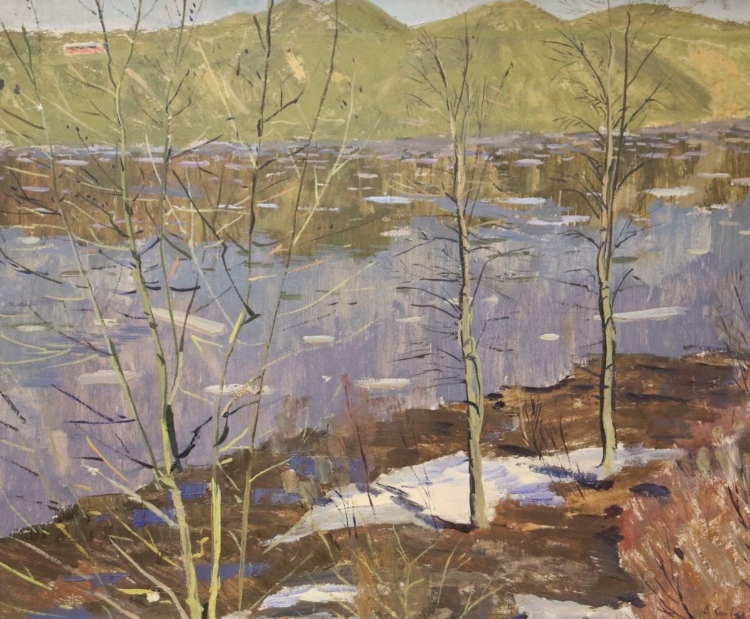 Лед идет. Км. 50х60. 1967.