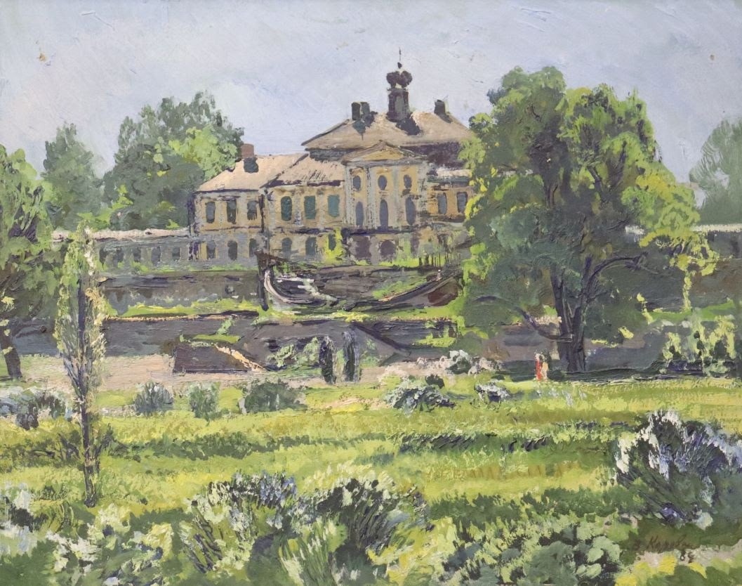 Ломоносов. Большой дворец. Км. 40х50. 1984.