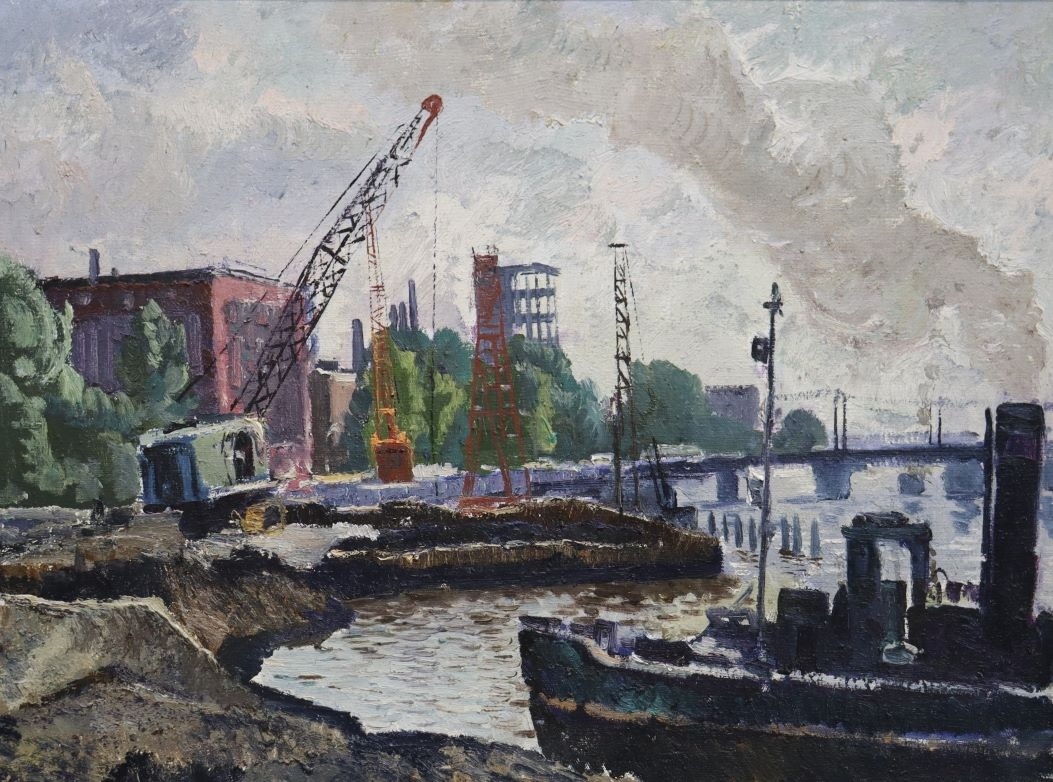 Набережная благоустраивается. Хм. 60х80. 1967.