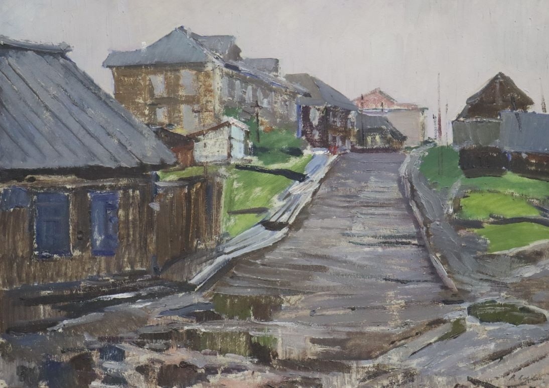 Салехард. После дождя. Км. 50х70. 1964.
