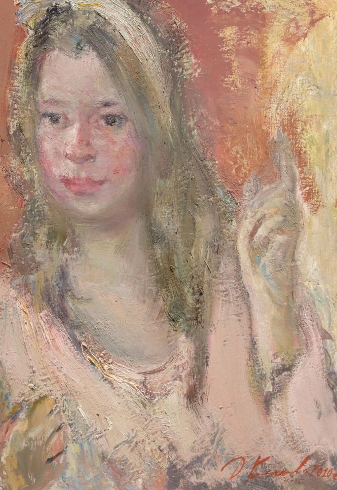 Девушка из Алупки. Хм. 48х34. 2010.
