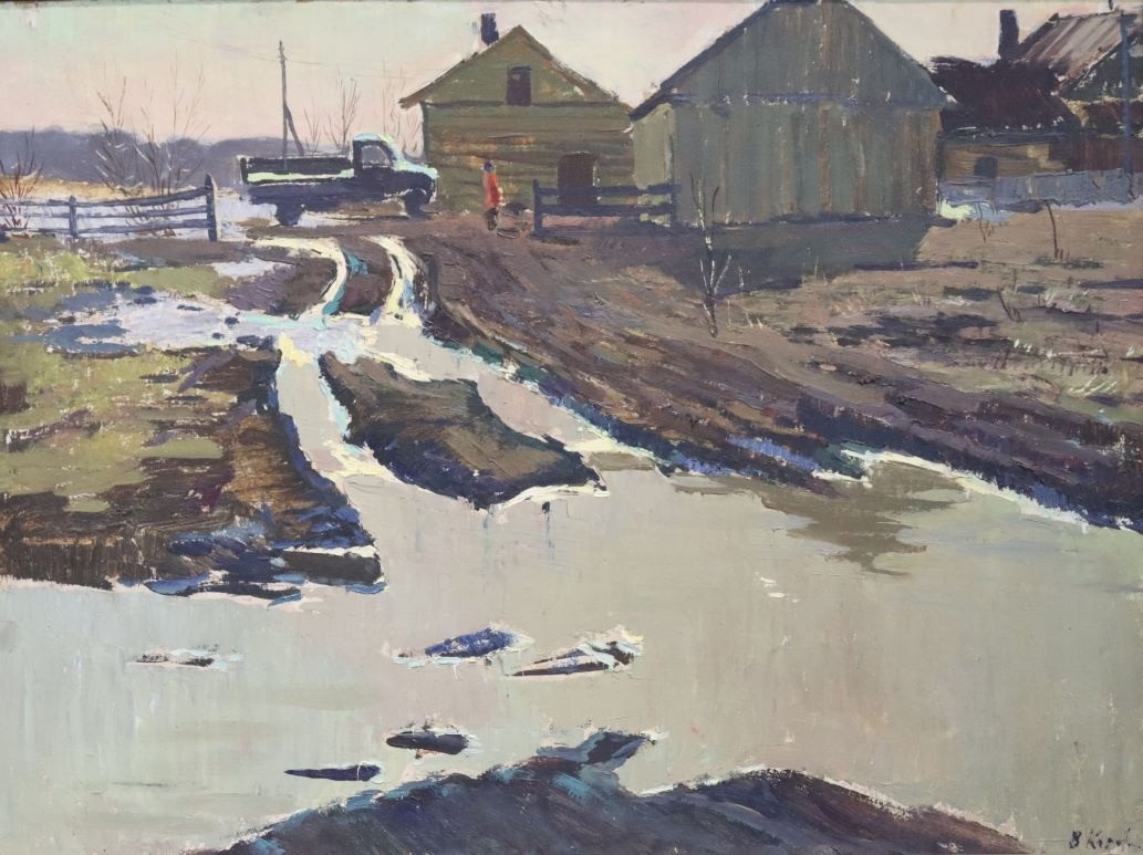 Салехард. Весна. Км. 74х63. 1964.