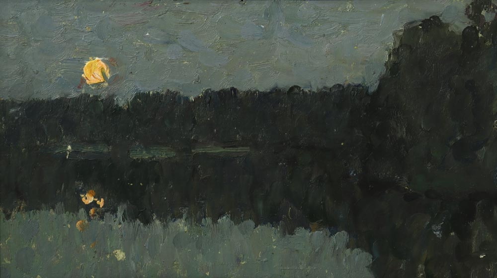 А.П. Ткачев. С.П. Ткачев. Этюд. Км. 19×33, 1988